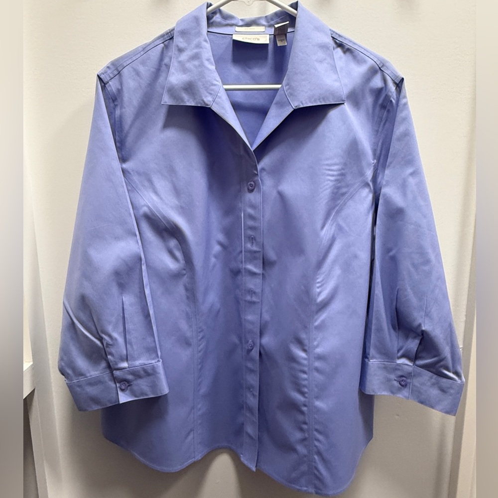 Chico's Light Purple No-Iron Shirt